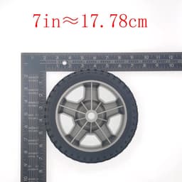 Dailygoods- Grasmaaierwiel 7 Inch - 2 Stuks - Compatibel met Husqvarna/Poulan/Weed Eater - Artikelnummer 532430501 - Duurzaam materiaal - Eenvoudige installatie - Maaierwiel — thumbnail 5