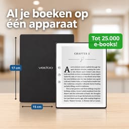 Haussgoods E-Reader – E-Ink – E-Book Reader – 6 inch – Inclusief Harde Cover & Stretch Band – Wit — thumbnail 2