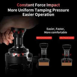 Espresso Tamper - Koffie Aanstamper - Perfect Koffie Zetten - Geluidsfeedback Klik - 58 mm - Zwart — thumbnail 5