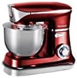 Keukenmachine - Mixer - Bakken en Koken - Planetaire Beweging - 6.5 Liter Kom - Rood — thumbnail 4