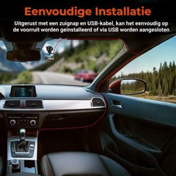 Dashcam Voor en Achter Full HD – Dual Camera met Nachtzicht en Automatische Incidentopslag – Compact Design – Inclusief 32GB Geheugenkaart — thumbnail 5
