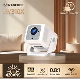 Magcubic X7 Mini Beamer - 8K support – Full HD 1080P Projector – WiFi 6 & Bluetooth 5.4 – Auto Focus & Keystone – Smart Android Beamer voor Thuisbioscoop & Outdoor — thumbnail 1