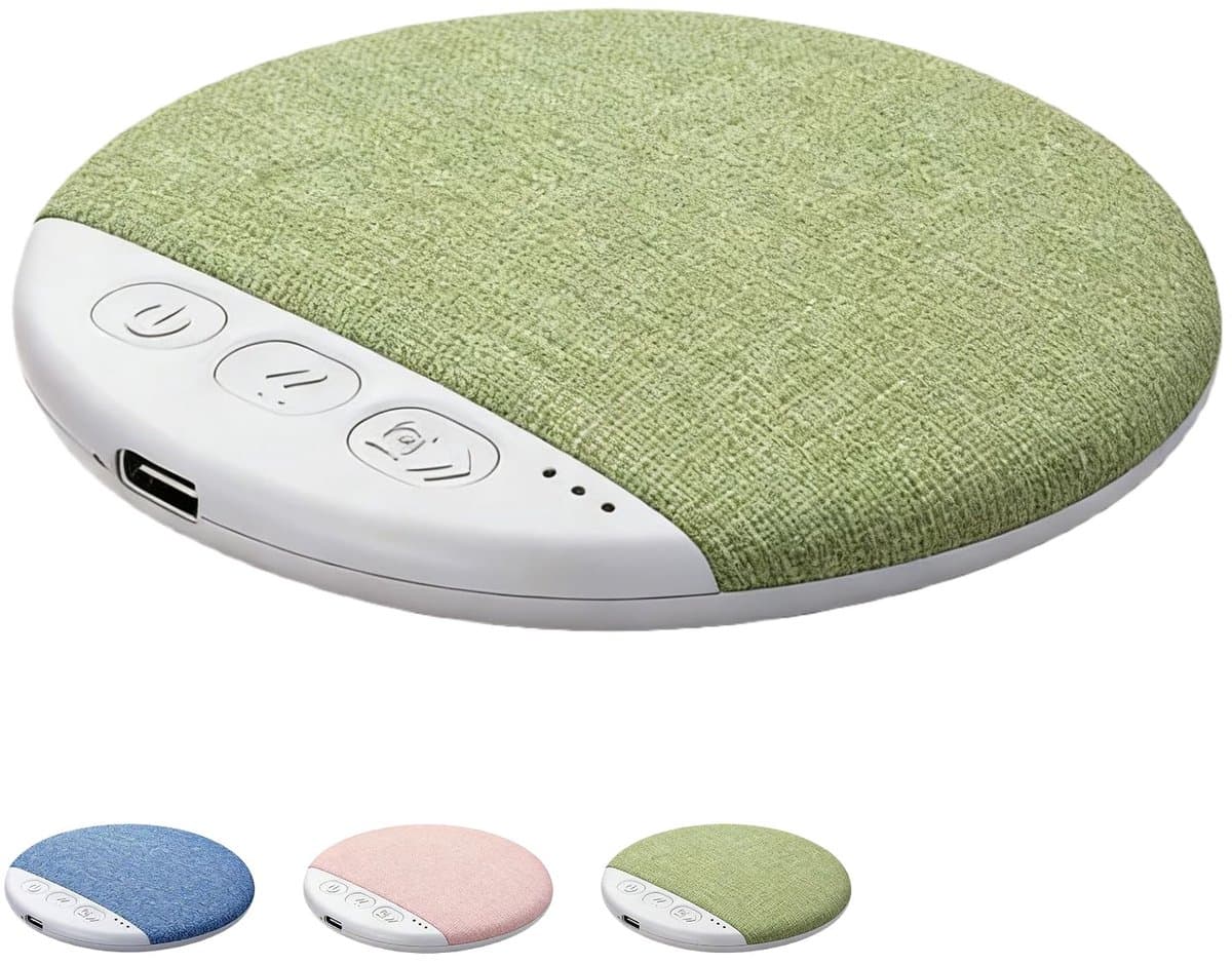 Nieuw model Bluetooth-kussenspeaker 2026 – Bluetooth-speaker voor onder het kussen met witte ruis – Microfiber Bluetooth 5.4-bedspeaker – Geschikt voor zijslapers – Beengeleidingstechnologie (groen*1) — afbeelding 1