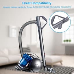 Vervangende handgreep voor stofzuigers- compatibel met Dyson DC19 DC23 DC26 DC29 DC32 DC36 DC37. Stofzuigeraccessoire- vervangende handgreep met reinigingsborstel (grijs). — thumbnail 3