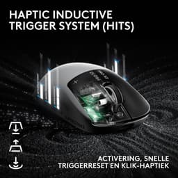 Logitech G PRO X2 SUPERSTRIKE - Gaming Muis - Rechtshandig - RF Wireless + USB Type-C - Optisch - 44000 DPI — thumbnail 3