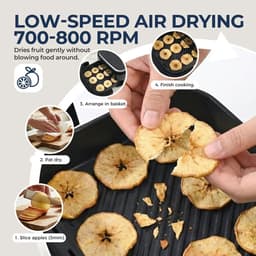 Allero Heteluchtfriteuse - Airfryer - Pizzaoven - Hetelucht Friteuses - 11-in-1 - 12inch - 2200W - 4,2 Liter - Zwart - Mand 30cm — thumbnail 2