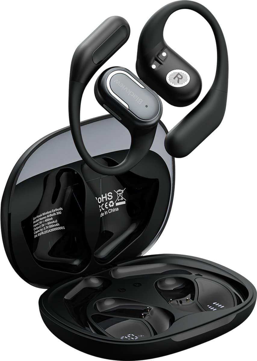 Blackview AirBuds 300 Draadloze Koptelefoon - Wireless Earbuds - Bluetooth 6.0 - 6H Playtime - Waterproof IPX5 - Smart Touch Control - Zwart — afbeelding 1