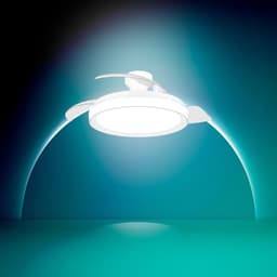 Philips Bliss Plafondventilator met ingebouwde LED-lamp - 3 Intrekbare bladen, diameter: 106cm - 4500 Lumen - Instelbaar wit licht van 2700K tot 6500K - Dimbaar tot 5% - Afstandsbediening - Wit — thumbnail 4