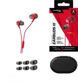 HyperX Cloud Earbuds III - 3.5mm - Red (PC/PS5/PS4/Xbox Series X/S/Switch/Mobile) — thumbnail 3