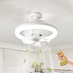 House of Balance Ventilator Lamp - Plafond Ventilator met Verlichting - Led lamp - Ventilator - Plafond - Zoder boren - Dimbaar — thumbnail 3