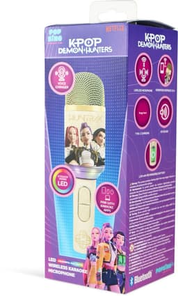 KPop Demon Hunters - Huntr/x - Golden - draadloze karaoke microfoon voor kinderen - LED lichteffect - speaker - stemeffecten — thumbnail 2