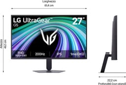 LG UtraGear 27G523B-B - FHD IPS Gaming Monitor - 200hz - 27 inch — thumbnail 3