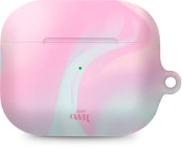xoxo Wildhearts hoesje geschikt voor Airpods Pro 1 / Pro 2 - Marble Sugar Rush - Ook als telefoonhoesje verkrijgbaar - schokbestendige case geschikt voor Airpod Pro (2) - koptelefoon case - Beschermhoes met marmerprint - marmer look - roze — thumbnail 1
