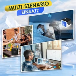KZQ Draagbare 3-in-1 luchtkoeler – zwart, 500 ml, 3 snelheden, 8W, USB, voor slaapkamer, kantoor of studentenkamer — thumbnail 4