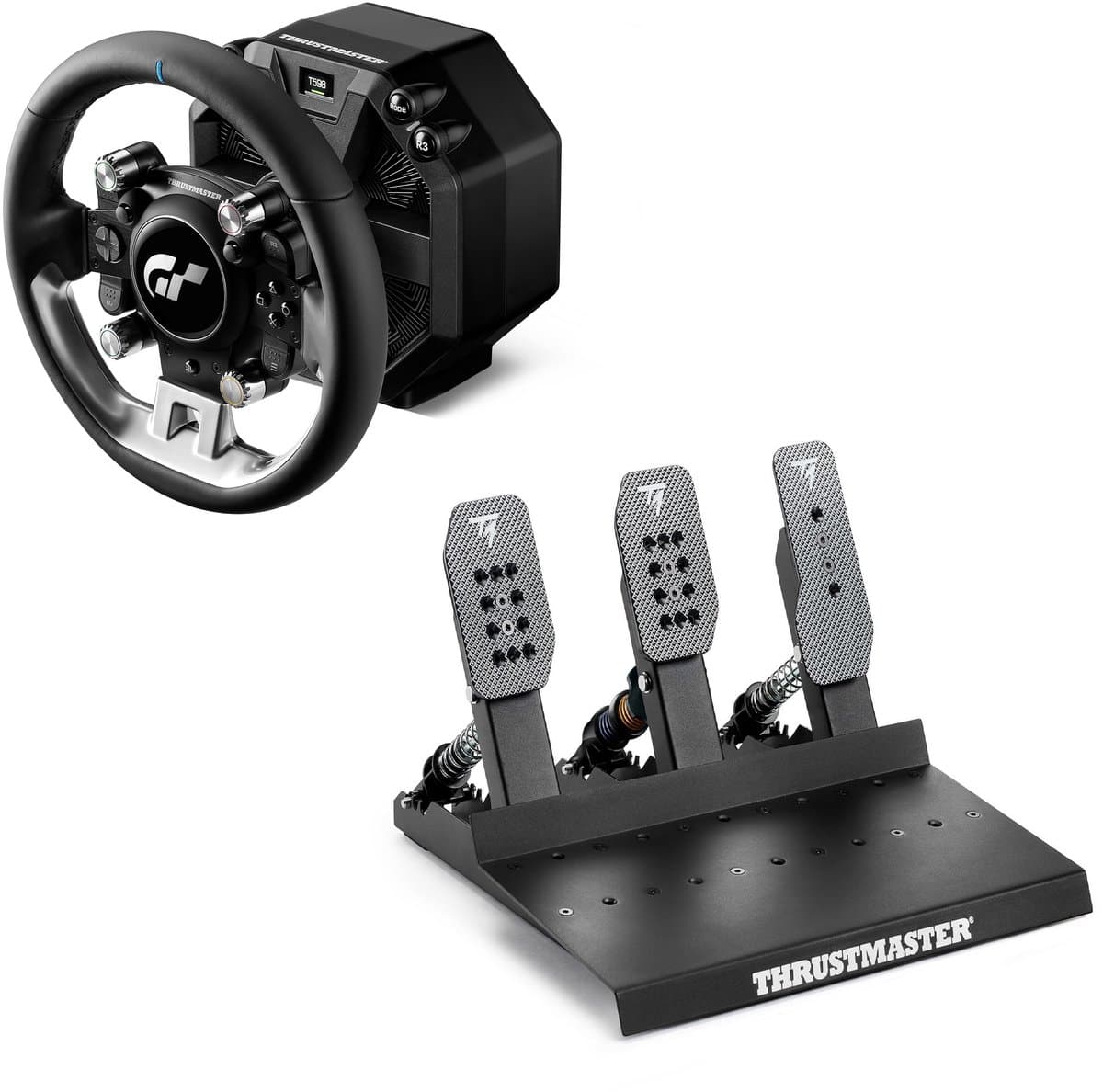 Thrustmaster T598 Direct Drive Sim Racing Bundle (PS5 / PS4 / PC) – Direct Axial Drive 5Nm/10Nm Peak + GT Wheel Add-On + Raceline Pedals III LC – Direct Drive Sim Racing Set - PC - PS4 - PS5 — afbeelding 1