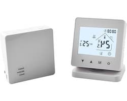 Slimme Thermostaat - Verwarming Regelaar - Comfort Verhoging - Draadloze Bediening - 30 Meter Bereik - Wit