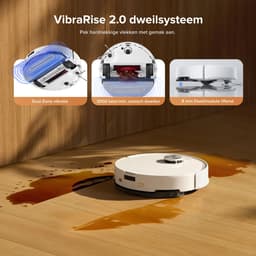 DailyDamaar stofzuiger - Robotstofzuiger - Dweilrobot - Vloerreiniger - 10.000 Pa zuigkracht - Dubbel anti-klit systeem - Zwart — thumbnail 4