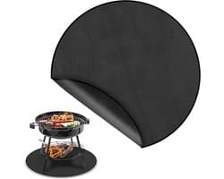 Ronde vuurkorfmat van 60 cm, water- en olieafstotend, herbruikbare hittebestendige barbecuepad voor buiten koken op terras en gras