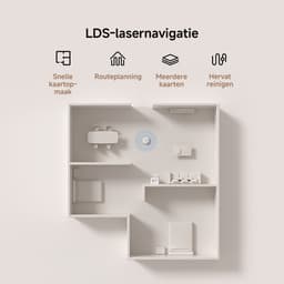 Xiaomi Robot Vacuum H50 - Robotstofzuiger - LiDAR Navigatie - Intelligente Mapping - App Bediening - Lange Batterijduur - Dweilfunctie - Geschikt voor Meerdere Vloertypes — thumbnail 3