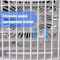 Mobiele Airco - Luchtkoeler met 700ML Watertank - USB Oplaadbare Mini Aircooler - Vernevelende Koelventilator - 4 Snelheden - 4 niveautimer - Draagbare Tafelventilator voor Thuis, Kantoor & Camping - Wit - 23.8x16x14 cm — thumbnail 4