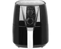 TIM® Airfryer xl - Airfryer xxl - Heteluchtfriteuse - Frituur, grill, bak en braad- Zwart - 26cm x 32cm x 29cm