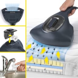 TIM® Huisstofmijt Stofzuiger - Matras Reiniger Met Sterke zuigkracht – Matrasreiniger Met UV-C Licht - Matras Stofzuiger - Matrasreiniger Stofzuiger - Anti Huisstofmijt - Huisstofmijt Bestrijder - Noordse Nacht - 31cm x 23cm x 11cm — thumbnail 5