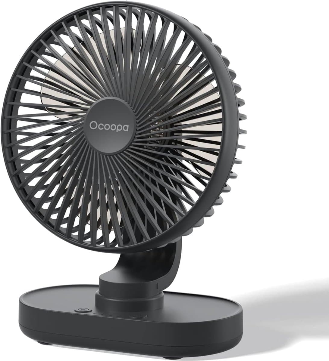Tafelventilator USB Oplaadbaar – Stil & Oscillerend – 4 Snelheden – 4000 mAh — afbeelding 1