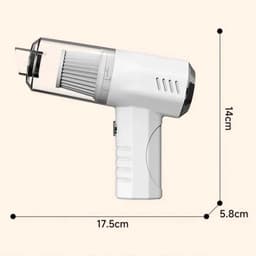 Oplaadbare mini handstofzuiger met USB Type-C-aansluiting en LED-verlichting, geschikt voor auto's, huizen en huisdieren. — thumbnail 2
