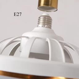 Plafondventilator Met Verlichting - Smart Lamp Met Afstandsbediening – Plafonniere Keuken Lamp Met 3 Ventilatiesnelheden & Dimbare Kleuren - Woonkamerlamp – Plafond Ventilator Lamp Met Hoekinstelling — thumbnail 5