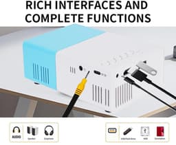 Dailygoods - Draagbare Projector met 1080p Ondersteuning en Auto Keystone Correctie — thumbnail 2