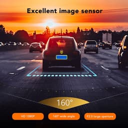 Dailygoods - Dailygoody - Auto Dash Camera - 1080P - WIFI App Controle - Groothoeklens - Nachtzicht - 24 uur parkeerbewaking - Geschikt voor elke auto - Compa — thumbnail 3