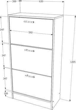 Vaatwasmachinedeur - Geruite Deur - Keuken Upgrade - Melamine Spaanplaat - 60x70cm - Wit — thumbnail 5