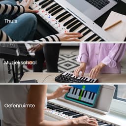Purepeak Piano Toetsenbord Stickers - Keyboard Stickers - 37/49/54/61/88 - Kleur - Zwart-Wit - Plakletters - Plakcijfers — thumbnail 4