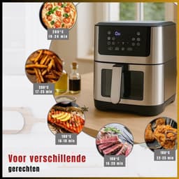 RVV® Heteluchtoven - Oven - Airfryer Oven - Zwart - 38cm x 30cm x 37cm — thumbnail 4