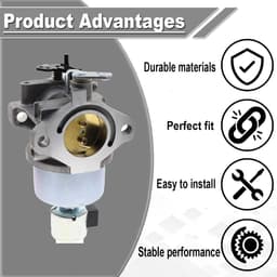 Dailygoods- Carburateur voor Grasmaaiers - Compatibel met Craftsman LT1000 - Reserveonderdeelnummers 594593/594605 - Geschikt voor Toro 71286/71427 - 20 pk/21 pk Motor - Brede Compatibiliteit - Motorcarburateur — thumbnail 4
