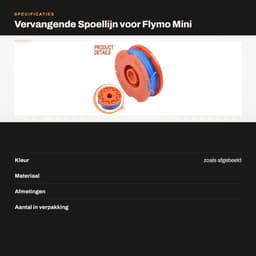 Dailygoods- Spoellijn Vervangend Onderdeel - Grastrimmer Draad - Compatibel met Mini Trim/Multi Trim - Deel nr. 1834 - OEM 5137651-90 - Geschikt voor Flymo Modellen - Grastrimmerdraad — thumbnail 3
