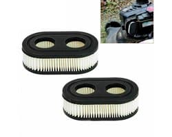 2 stuks - Grasmaaierfilters - 593260: Luchtfilter voor grasmaaiers met motoren zoals de 550ex, 675exi en 725exi. - 798452: Luchtfilter voor Troy-Bilt grasmaaiers zoals de TB110, TB200 en TB230.