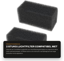 Dailygoods- Luchtfilter - 2 stuks - Compatibel met MTD/Troy-Bilt - Hoogwaardige filtratiematerialen - 2.5x5 cm - Motorbescherming - Motorfilter — thumbnail 5