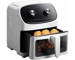 Heteluchtfriteuse Oven - Visuele Oven - Gezond Koken - Glazen Kijkvenster - 4 Liter Capaciteit - Multicolor
