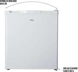 Mini Koelkast - Compacte Koeler - Extra Koelruimte - Stil En Energiezuinig - 40 Liter - Wit — thumbnail 4