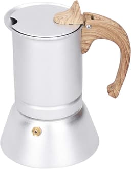 Koffiezetapparaat - Espresso pot - Koffie zetten - Inductie geschikt - 150 ml - Zilver — thumbnail 4