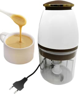 Keukenmachine Hakker - Mini Chopper - Eten Bereiden - Vier Scherpe Messen - 700ml Capaciteit - Wit — thumbnail 1