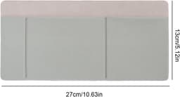Externe harde schijf houder - Draagbare organizer - Mobiele werkplek - Zelfklevende bevestiging - 27 x 13 cm - Grijs — thumbnail 5