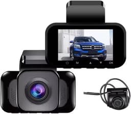 Dashcam 4K - Autocamera DVR - Rijgedrag Vastleggen - Dubbele Lens - 3 inch scherm - Zwart — thumbnail 5