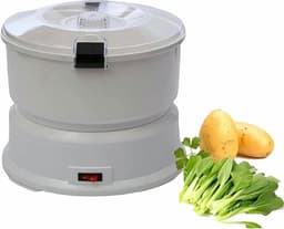 Elektrische Aardappelschiller - Automatische Schilder Groente - Grote Hoeveelheden Schillen - Snel en Efficiënt - 1 kg Capaciteit - Wit — thumbnail 1