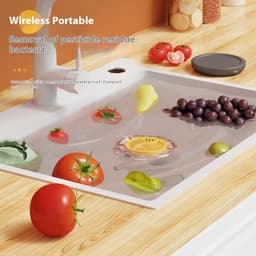 Wit-Pesticiden Reiniger - Keukenmachines -Ultrasonic Fruit & Vegetable Washer - Pesticiden Verwijderaar - USB-Fruitreiniger - Produce Purifier - Verwijder Moeiteloos Bacteriën & pesticiden - voor Het Reinigen van Fruit, Groenten — thumbnail 4