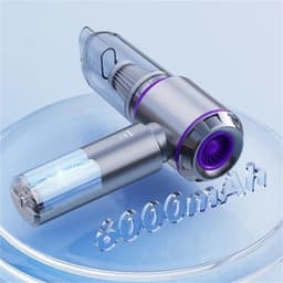 Draagbare Stofzuiger - Mini Kruimeldief - Auto Interieur Reinigen - Borstelloze Motor - 500 Gram Capaciteit - Gun Grey — thumbnail 5