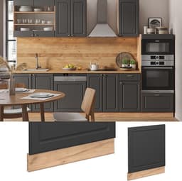 Frontpaneel Vaatwasser 60 cm MDF Antraciet Goud Krachtig Eiken — thumbnail 4