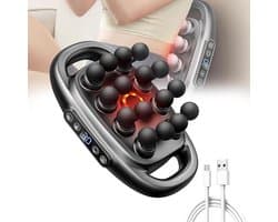 Massagepistool Set - Spierontspanning Tool - Herstel na Sport - 16 Snelheden - 30 Intensiteitsniveaus - Grijs