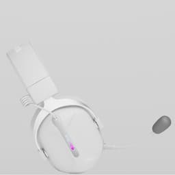 DunRock GG Draadloze Gaming Headset – 2.4GHz + Bluetooth + Kabel – Virtual 7.1 Surround Sound – 80U Batterij – Detachable Microfoon – Wit — thumbnail 5